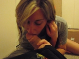 Amateur Teen Lindsay Sucking a Large Cock