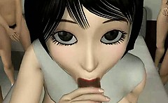 Animated Sister Gets Gangbanged