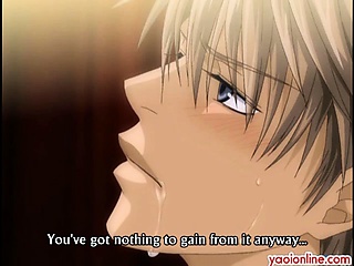 Young hentai guy gets tied up and srewed up