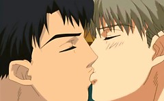 Two Hentai Guys Having Hot Night Kiss