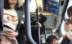 Publicsex asian fingered on the bus