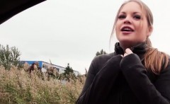 Sexy Teen Alessandra Bangs In The Car