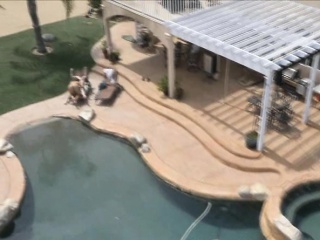 Big Titty Brunette Sucking Dick Outdoors Drone Footage