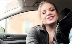 Beautiful Stranded Teen Alessandra Jane Banged In The Car