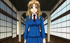 Anime Maid Rides Big Penis On Couch