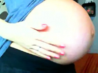 Pregnant Red Haired Cutie Strips At Home