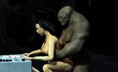 3d Cartoon Wonder Woman Getting Fucked By A Troll