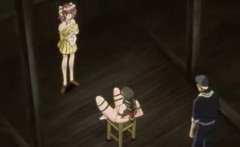 Roped Anime Gets Squeezed Her Tits