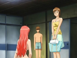 Furry anime poked from behind