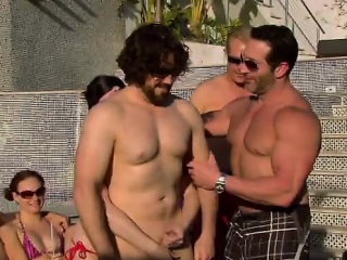 Swinger couples have party outdoors in Reality Show