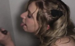 Blonde Amateur Sucking Multiple Dicks At Glory Hole