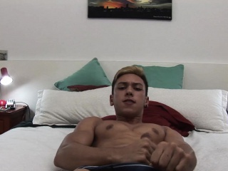 Latin Amateur Nathan Jerking Off