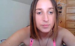 Midwest Lewd Brunette Girlfriend Masturbating And Showering