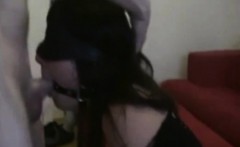 Cum Feed And Gagging Time For My Slave