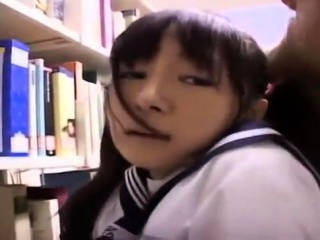 Japanese teen in uniform sucks POV cock