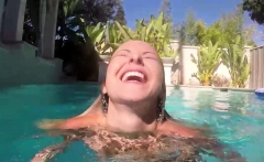 Lena Nicole Is Swimming Naked