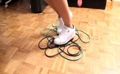 Girls Enjoy To Crushing With Sneakers