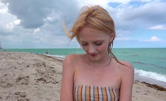 Hot Spinner Babe Kate Bloom Asks A Stranger For A Ride Home