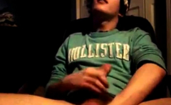 Cute Frat Boy Jerking Off And Shooting His Load On Cam