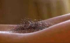 Watch hairy goth chick masturbate
