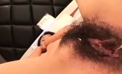 Hairy asian milf fucked close up