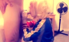 Suicide Squad Harley Quinn crossdresser suck and swallow