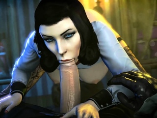 This BioShock Naughty 3D Elizabeth Loves a Huge Thick Cock