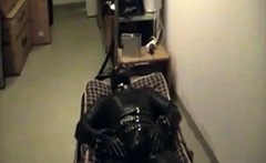 Rubberboy in Bondage for the night