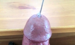 Sounding And Cumming Through Penis Plug