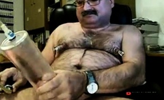 Dad Pumps Cock And Cum