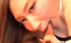 asian give BJ and tries on swimsuits