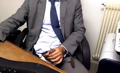 Guy Caught Masturbating In Office