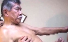 Mustache Asian Older Man