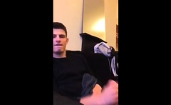 Cute Guy Jerks His Big Cock Off