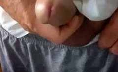 Old Man Jerking His Big Dick