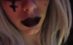 Sexy Emo Cd Plays With Herself