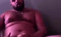 Handsome Popper Bear Self Facial Cumshot