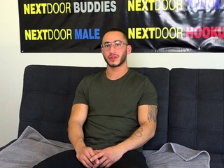Muscle gay solo masturbating