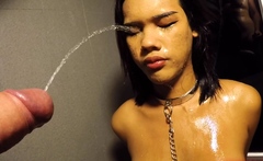 Ladyboy Jessie Blows POV Dick And Face Pissed