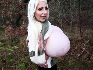 Chubby Blonde MILF Showing Her Big Boobs