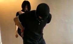 Dominant Japanese whore in foot fetish action