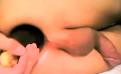 Twink Puts Huge Eggplant In Boyhole