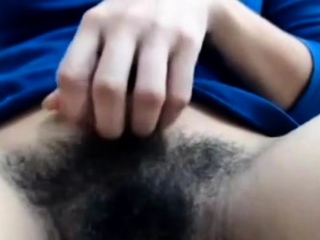 Big hairy cunt with long sexy labia