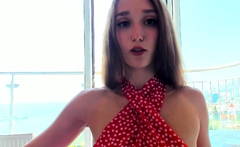 Brunette babe chelsea french solo masturbation