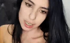 Brunette Solo Webcam Masturbation