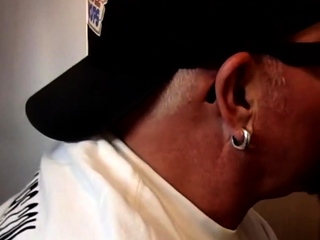 Mouthjizzed gloryhole DILF sucks POV rod