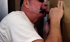 Gloryhole Bj Dilf Takes Load In Mouth