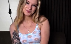 Blonde Teen Solo Masturbating On Webcam