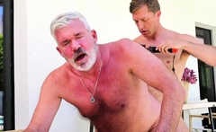 NASTYDADDY Gay Lovers Having Pool Side Hook Up