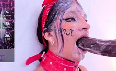 Stacked brunette goes solo toys and masturbation